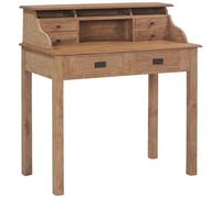 VIDAXL - Scrivania 90x50x100 Cm In Legno Massello Di Teak