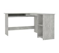 vidaXL Scrivania a L in Compensato Grigio Cemento 120x140x75 cm