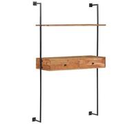 VIDAXL - Scrivania A Parete 90x40x170 Cm In Legno Massello Di Acacia