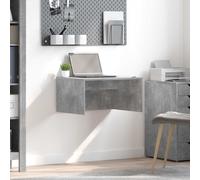 vidaXL Scrivania a parete Grigio cemento Legno ingegnerizzato
