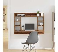 vidaXL Scrivania a parete Legno vecchio 105 x 48 x 75 cm