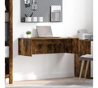 vidaXL Scrivania a parete Rovere Fumo 100 x 45 x 30 cm