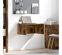 vidaXL Scrivania a parete Rovere Fumo 60 x 45 x 30 cm