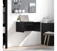 vidaXL Scrivania a parete Rovere Nero Legno ingegnerizzato