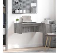 vidaXL Scrivania a parete Sonoma grigio 80 x 45 x 30 cm