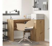 vidaXL Scrivania ad angolo 2 pcs rovere artigianale 102 x 50 x 75 cm