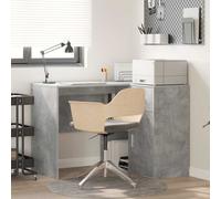 vidaXL Scrivania ad angolo 2 pcs Grigio cemento 102 x 50 x 75 cm