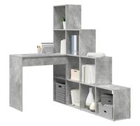 vidaXL Scrivania ad Angolo Grigia in Cemento di, Realizzata in Legno ingegnerizzato, con Dimensioni 101,5 x 149,5 x 149,5 cm. Ha Tanto Spazio per riporre Le Cose, resiste ai Graffi ed è Facile da pu