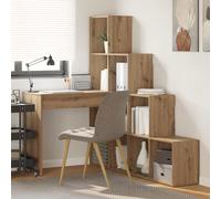 vidaXL Scrivania ad angolo rovere artigianale 101,5 x 149,5 x 149,5 cm