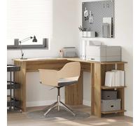 vidaXL Scrivania ad angolo Rovere artigianale Legno ingegnerizzato