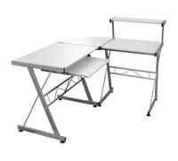 Vidaxl Scrivania Angolare In Compensato Bianco 132x112x99 Cm