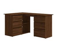 vidaXL Scrivania Angolo Rovere Marrone 145x100x76 cm Legno Multistrato