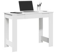 vidaXL Scrivania Bianca 100x45x75 cm in Legno Multistrato, scrivania da Ufficio, scrivania per Computer, scrivania Lavoro da casa, scrivania da casa