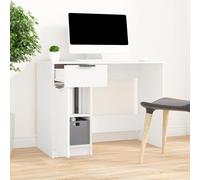 vidaXL Scrivania Bianca 100x50x75 cm in Legno Multistrato