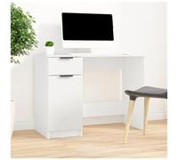 vidaXL Scrivania Bianca 100x50x75 cm in Legno Multistrato