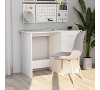 AX Scrivania Scrittoio Bianco 100x50x76cm Postazione Studio Lavoro Uffici 801080