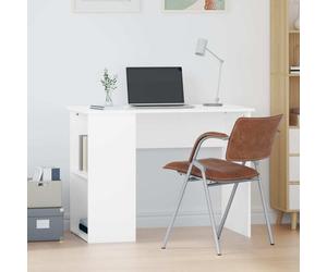 vidaXL Scrivania Bianca 100x55x75 cm in Legno Multistrato