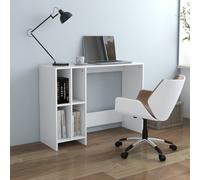 vidaXL Scrivania Bianca 102,5x35x75 cm in Legno Multistrato