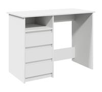vidaXL Scrivania Bianca 102x50x75 cm in Legno Multistrato, scrivania da Ufficio, scrivania per Computer, scrivania Lavoro da casa, scrivania da casa