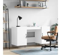 vidaXL Scrivania Bianca 140x50x75 cm in Legno Multistrato