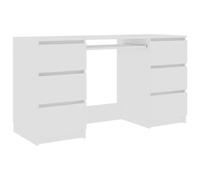 vidaXL Scrivania Bianca 140x50x77 cm in Legno Multistrato