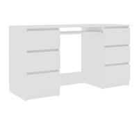 vidaXL Scrivania Bianca 140x50x77 cm in Legno Multistrato