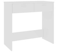 vidaXL Scrivania Bianca 80x40x75 cm in Legno Multistrato