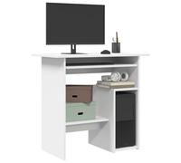 vidaXL Scrivania Bianca 80x45x74 cm in Legno Multistrato