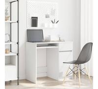 vidaXL Scrivania Bianca 86x49x76 cm in Legno Multistrato