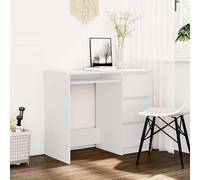 vidaXL Scrivania Bianca 90x45x76 cm in Legno Multistrato
