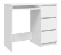 Scrivania bianca 90x45x76 cm in truciolato