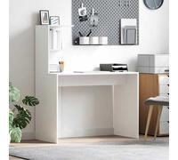 vidaXL Scrivania Bianco 102 x 50 x 124 cm Legno multistrato
