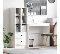 vidaXL Scrivania Bianco 125,5 x 40 x 127 cm 2 pz