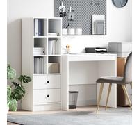 vidaXL Scrivania Bianco 125,5 x 50 x 127 cm 2 pz