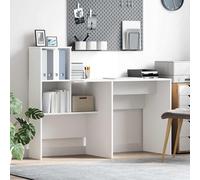 vidaXL Scrivania Bianco 131,5 x 50 x 106,5 cm Legno multistrato