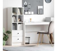 vidaXL Scrivania Bianco 145,5 x 40 x 127 cm 2 pz