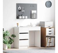 vidaXL Scrivania Bianco 90 x 37.5 x 75 cm Legno multistrato