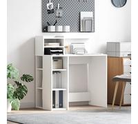 vidaXL Scrivania Bianco 90 x 48 x 101,5 cm Legno multistrato