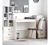 vidaXL Scrivania Bianco 90 x 50 x 76 cm Legno multistrato