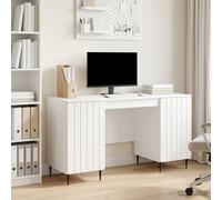 vidaXL Scrivania Bianco Lucido 142,5 x 50 x 75 cm Legno ingegnerizzato