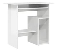 vidaXL Scrivania Bianco Lucido 80x45x74 cm in Legno Multistrato
