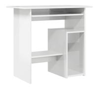 vidaXL Scrivania Bianco Lucido 80x45x74 cm in Truciolato