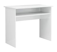 vidaXL Scrivania Bianco Lucido 90x50x74 cm in Truciolato
