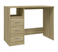 vidaXL Scrivania Cassetti Rovere Sonoma 102x50x76 cm Legno Multistrato