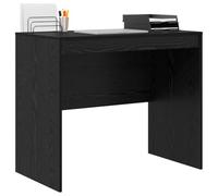 vidaXL Scrivania di scrittura nera in rovere nero