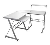 VIDAXL - Scrivania Computer Angolare Bianca 132x112x99 Legno Multistrato