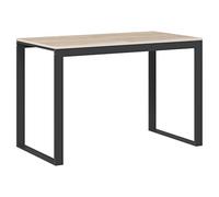 vidaXL Scrivania Computer Nera e Rovere 110x60x73 cm Legno Multistrato