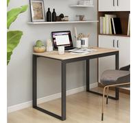 vidaXL Scrivania Computer Nera e Rovere 110x60x73 cm Legno Multistrato