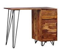 VIDAXL - Scrivania con 1 Cassetto 1 Armadietto Legno Massello Sheesham