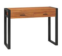 vidaXL Scrivania con 2 Cassetti 100x40x75 cm in Legno di Teak